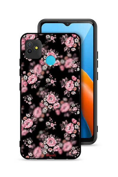 Tolwak Tecno Pop 5 Protective Case Cover Portrait Flowers Pattern