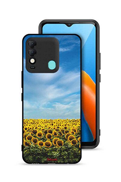 Tolwak غطاء حماية لهاتف تكنو سبارك 8 بتصميم عباد الشمس تحت السماء