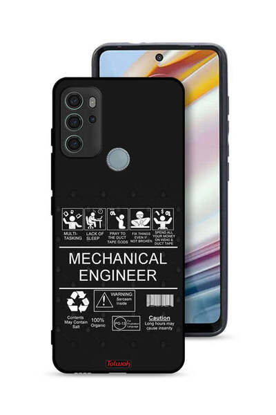 Tolwak غطاء حماية موتورولا موتو جي 60 إس، ملصق مهندس ميكانيكي