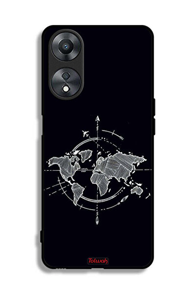 Tolwak غطاء حماية لهاتف Oppo A58 5G برسومات البوصلة