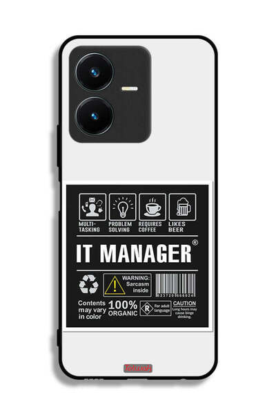 Tolwak غطاء حماية لجهاز Vivo Y22 - ملصق مدير تكنولوجيا المعلومات