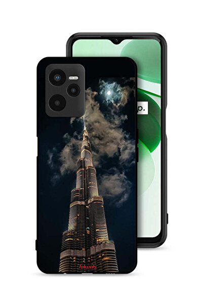 Tolwak Realme C35 Protective Case Cover Burj Khalifa In Night