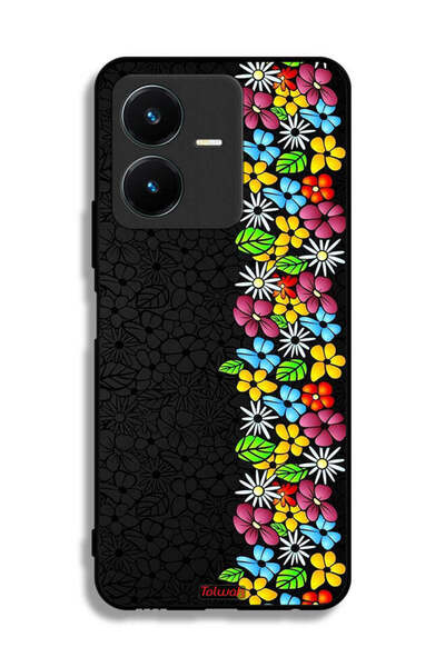 Tolwak غطاء حماية لهاتف Vivo Y22s من فلاورز لاين