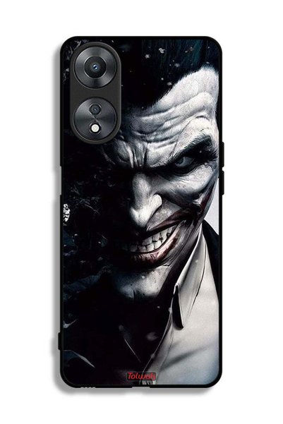 Tolwak غطاء حماية لهاتف Oppo A58 5G بتصميم نصف وجه جوكر