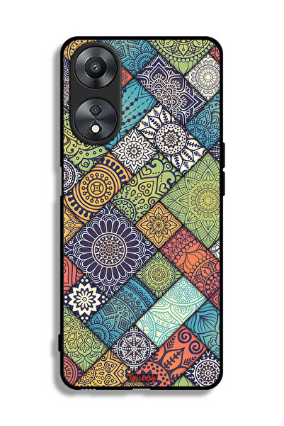 Tolwak غطاء حماية لهاتف Oppo A58 5G بنمط ماندالا