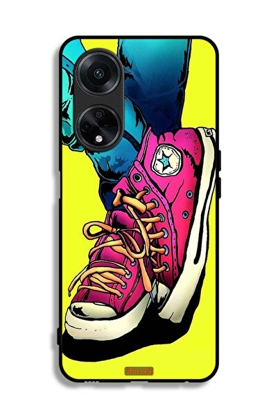 Tolwak غطاء حماية لهاتف Oppo A1 5G بتصميم حذاء قماشي