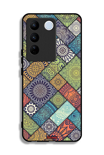 Tolwak غطاء حماية لهاتف Vivo V27 Pro بنمط ماندالا