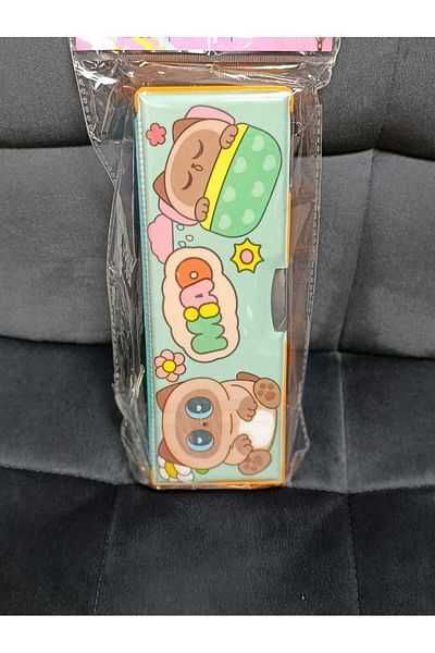 TAROS KIRTASİYE Taros Unick Color 2 Compartment Functional Pencil Case - Asorti