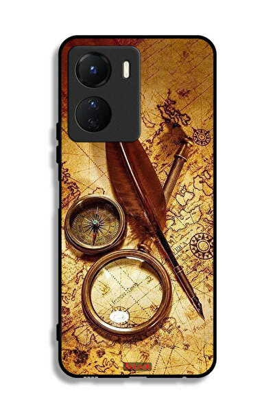 Tolwak غطاء حماية لهاتف Vivo Y16 بوصلة عتيقة