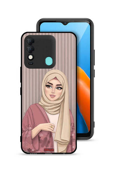 Tolwak غطاء حماية لهاتف تكنو سبارك 8 برسومات فتاة محجبة