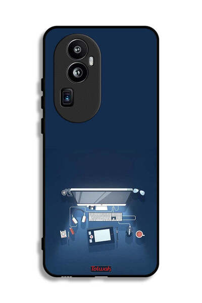 Tolwak غطاء حماية لجهاز Oppo Reno10 Pro (الصين) - فن مكتب الكمبيوتر