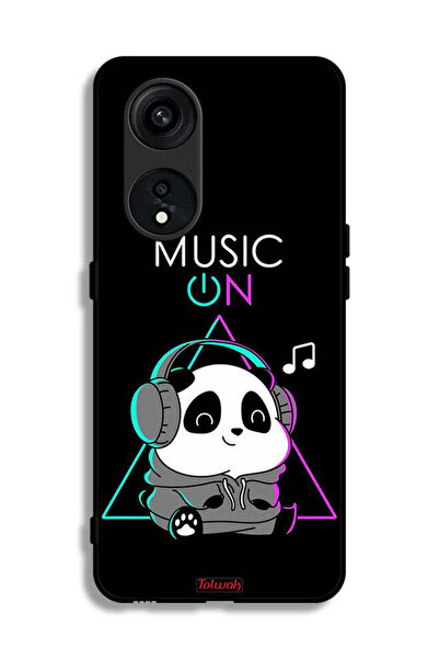 Tolwak غطاء حماية لهاتف Oppo Reno 8T 5G بطبعة موسيقى الباندا