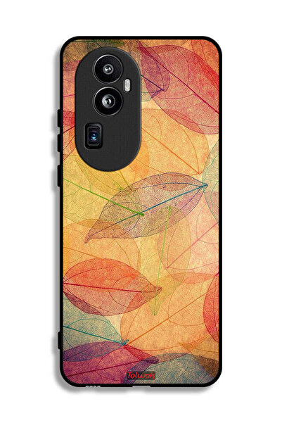 Tolwak غطاء حماية لهاتف Oppo Reno10 Pro Plus بطبعة أوراق فنية رقمية تجريدية