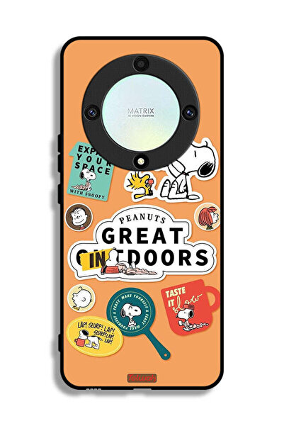 Tolwak غطاء حماية لهاتف Honor X9a بملصقات الفول السوداني