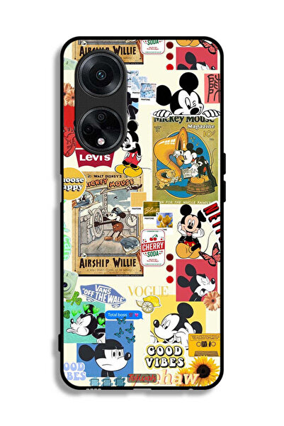 Tolwak Oppo A98 5G Protective Case Cover Chose Happy And Stickers