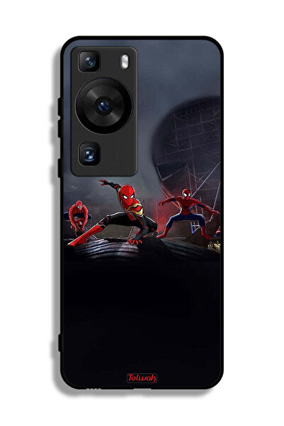 Tolwak Huawei P60 Pro Protective Case Cover Three Spiders