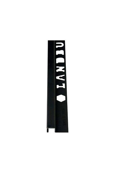 LANDBUILD 2.50m Matte Black Square Decorative Corner 12mm SA001-BM-12H