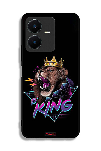 Tolwak غطاء حماية Vivo Y22 برسومات الأسد الملك