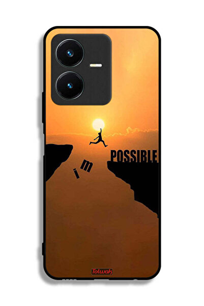 Tolwak غطاء حماية لهاتف Vivo Y22 مطبوع عليه عبارة "أنا ممكن"