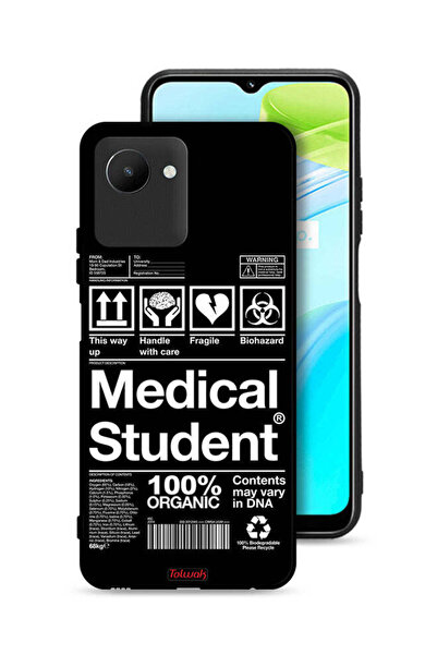 Tolwak غطاء حماية لهاتف Realme C30s، ملصق لطلاب الطب