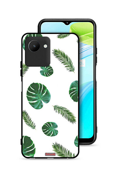 Tolwak غطاء حماية لهاتف Realme C30s بنقشة ريش فنية