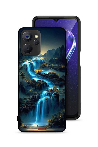 Tolwak غطاء حماية لهاتف Realme 9i 5G بتصميم شلال فني