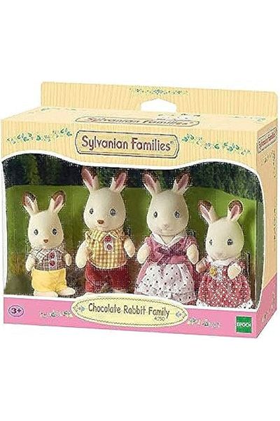 SYLVANIAN FAMILIES Chocolate Rabbit Family – 4 Figurine Toy Set