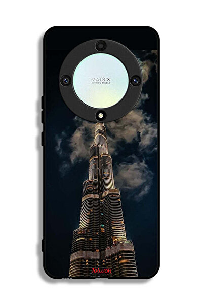 Tolwak غطاء حماية لهاتف Honor X9a برج خليفة في الليل