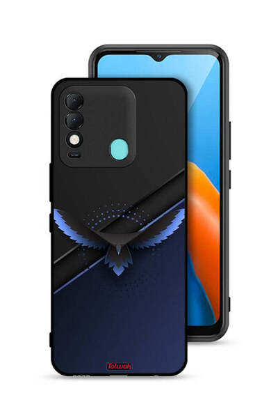 Tolwak غطاء حماية لهاتف تكنو سبارك 8 بتصميم فن تجريدي رقمي من تصميم النسر