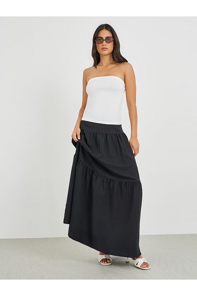 Styli Solid Bandeau Neck Top