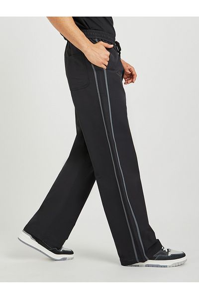 Styli Oversized Open Hem Joggers with Side Tape