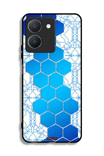 Tolwak غطاء حماية لهاتف Vivo Y36 5G بشعار شبكة أيقونات سداسية الأضلاع