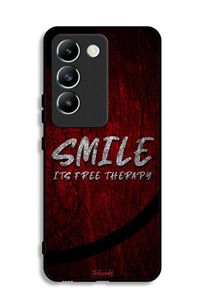 Tolwak Vivo V30 Lite 4G Protective Case Cover Smile Its Free Therapy