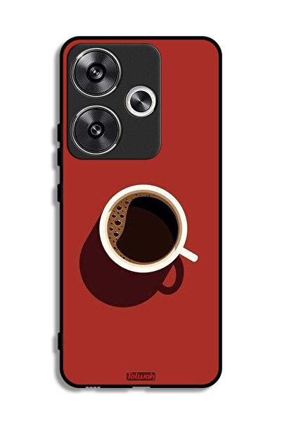 Tolwak Xiaomi Poco F6 5G Protective Case Cover Coffee Cup Art