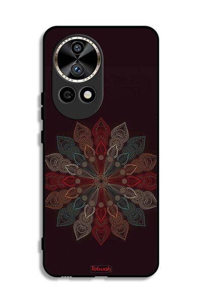 Tolwak غطاء حماية لهاتف هواوي نوفا 12 ألترا 5G بنقشة زهرة ماندالا