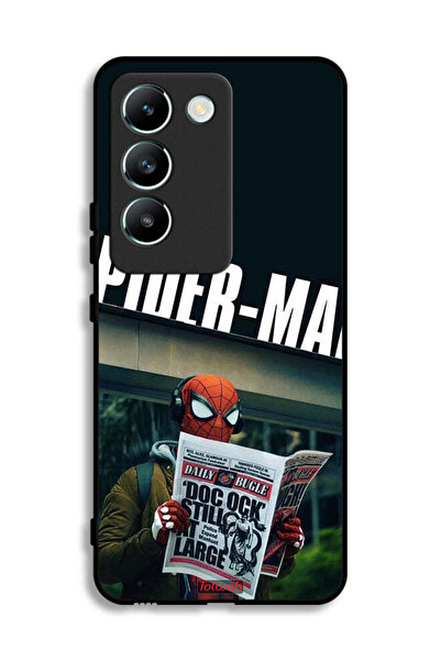 Tolwak غطاء حماية لهاتف Vivo Y100 4G بطبعة سبايدرمان وقراءة جريدة