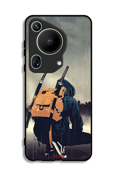 Tolwak غطاء حماية فائق من هواوي بيورا 70 بتصميم سيف ساموراي الرقمي