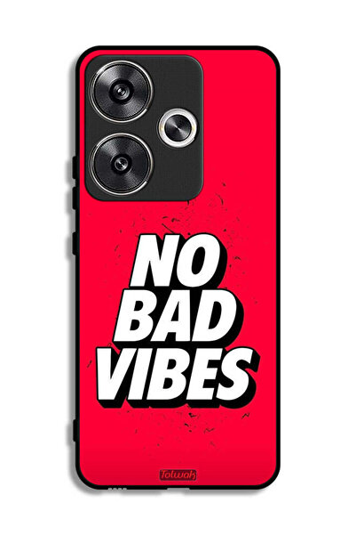 Tolwak Xiaomi Poco F6 5G Protective Case Cover No Bad Vibes