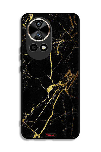 Tolwak غطاء حماية لهاتف هواوي نوفا 12 برو 5G - رخامي متصدع