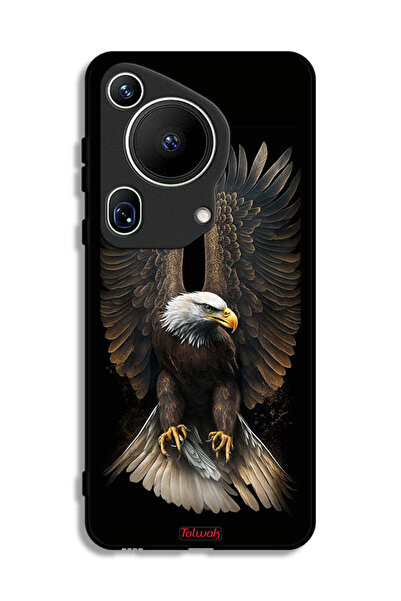 Tolwak غطاء حماية فائق لهاتف هواوي بيورا 70 بتصميم أجنحة النسر المنتشر