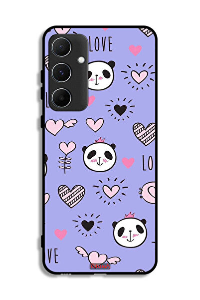 Tolwak غطاء حماية لهاتف سامسونج جالاكسي A55 5G بطبعة حب ورسومات باندا