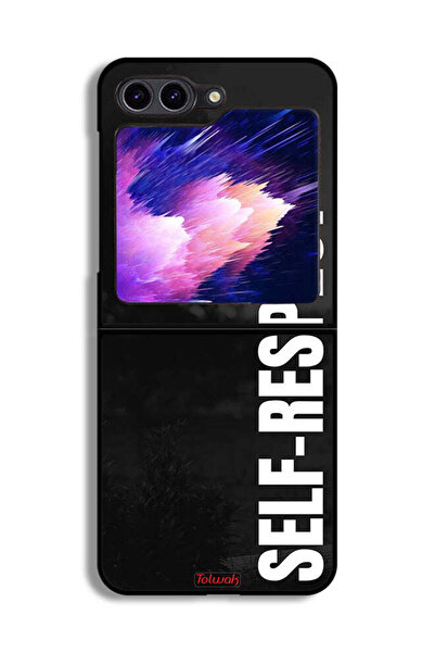 Tolwak غطاء حماية لهاتف Samsung Galaxy Z Flip6 بتصميم احترام الذات