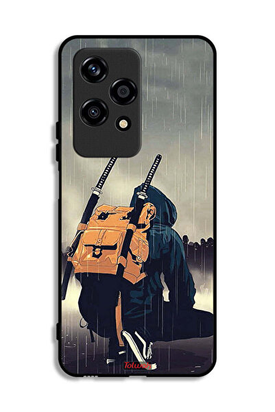 Tolwak غطاء حماية لهاتف Honor 200 Lite 5G، رسمة سيف ساموراي رقمية