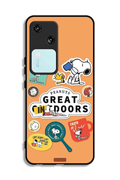 Tolwak غطاء حماية لهاتف Vivo S18 5G بملصقات الفول السوداني