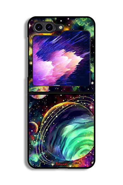 Tolwak غطاء حماية لهاتف Samsung Galaxy Z Flip6 - كواكب