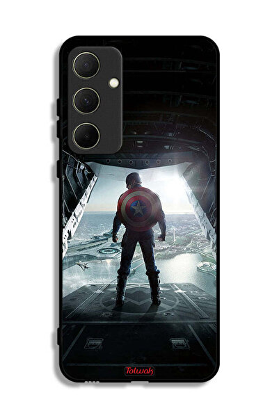 Tolwak Samsung Galaxy A35 5G Protective Case Cover Portrait Display Captain America