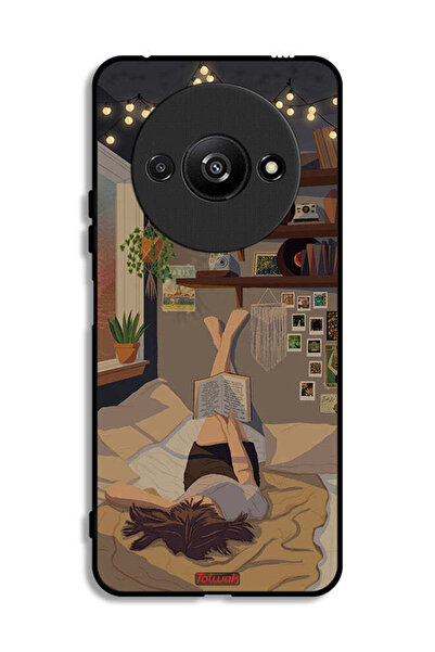 Tolwak Xiaomi Redmi A3 4G Protective Case Cover Studying Art