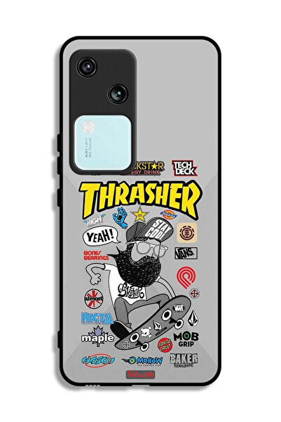 Tolwak غطاء حماية لهاتف Vivo S18 5G بملصق Thrasher