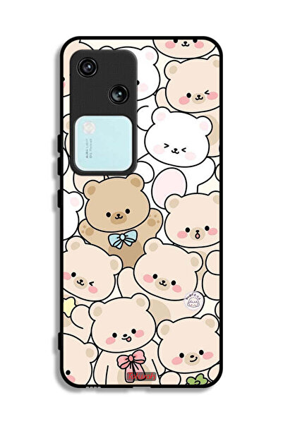 Tolwak غطاء حماية لهاتف Vivo V30 5G بنقشة دببة