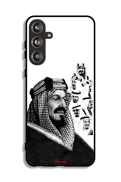 Tolwak غطاء حماية لهاتف سامسونج جالاكسي F55 5G، ملصق فني أبيض وأسود لملوك الم...